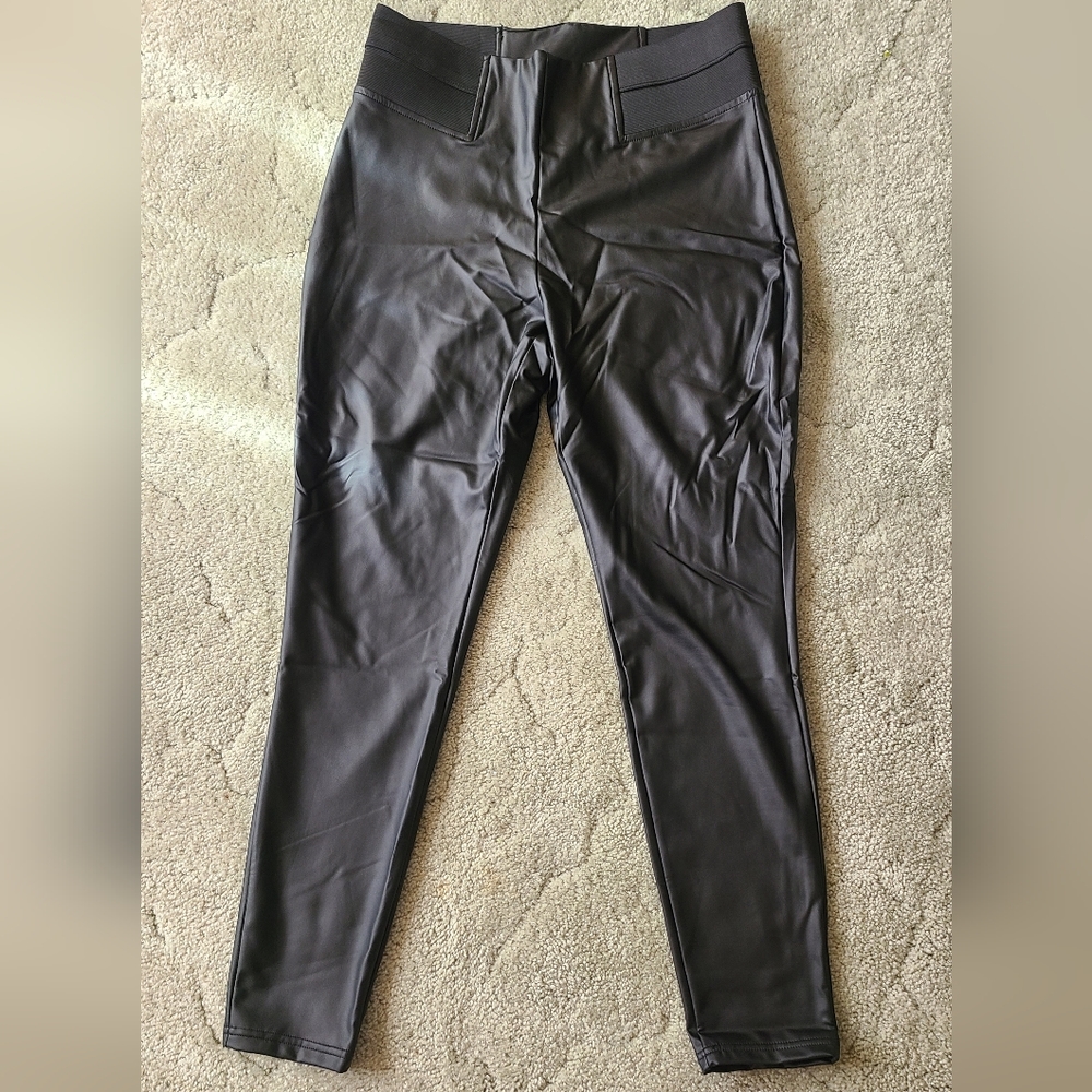 Vera Wang Faux Leather Leggings